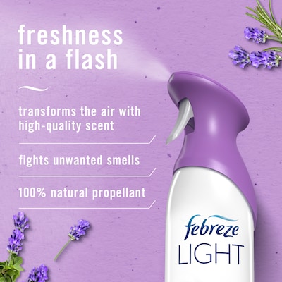 Febreze Air Mist Air Freshener Spray, Lavender LIGHT Scent, 8.1 oz., 2/Pack (4214/6578)
