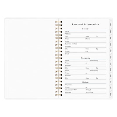 2027 Staples 5" x 8" Weekly & Monthly Planner, Ice Blue (ST63613-27)