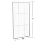 Azar® 48"(H) x 24"(W) Pegboard Wall Panel, Clear Frosted