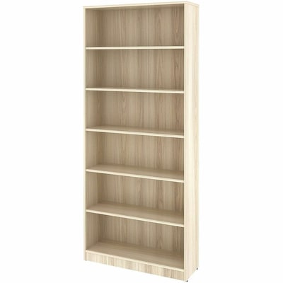 Lorell 84" 6-Shelf Bookcase with Adjustable-Shelves, Modern Elm Laminate (LLR66344)