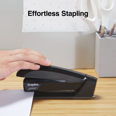Staples® One-Touch® Full-Strip Desktop Stapler, Fastening Capacity 20 sheets, Black