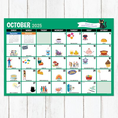 2025-2026 TF Publishing Every Days A Holiday 17" x 12" Academic Monthly Desk Pad Calendar (AY26-8500)