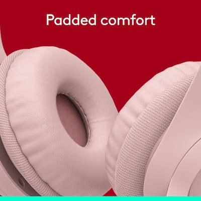 Logitech H390 USB-A Stereo Phone & Computer Headset, Rose (981-001280)