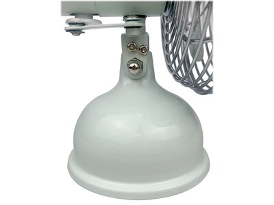 Good Housekeeping 5" Oscillating Desk Fan, 1-Speed, Green/Silver (92513)