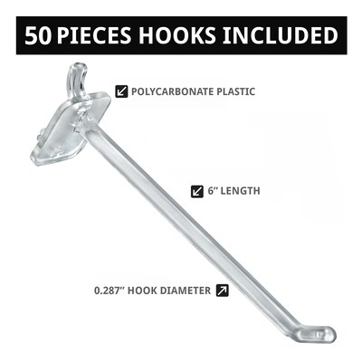 Azar Studio Base 60" x 17" Pegboard Floor Stand, Blue (700770-BLU-6C50)