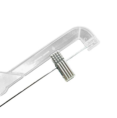 Nahanco 14.25 Plastic Jumbo Weight Skirt/Slack Hanger, Clear, 100/Box (602RC)