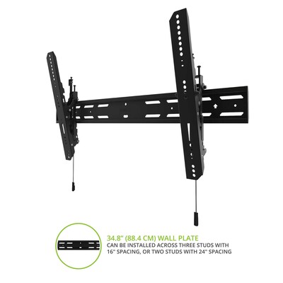 Kanto Low Profile Tilting TV Mount for 40" - 90" TVs, Black (PT400)