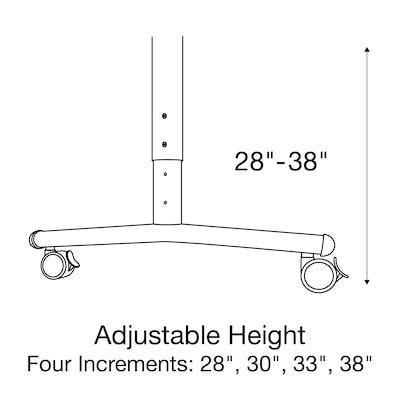 Correll 60"W x 30"D Adjustable Foldable Rectangular Training Room Table, Laminate, With Wheels, Gray Granite (FTS3060TF151413)