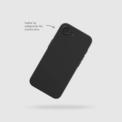 PEEL Original Super Thin Phone Case for iPhone 16e, Black (I16_E_THN_BLKOUT)