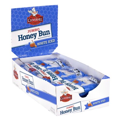 Hostess Cloverhill Jumbo Iced Honeybun, 4 oz, 36/Pack (220-02472)