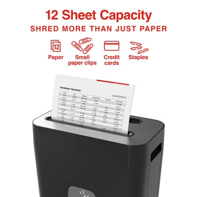Staples 12-Sheet Cross-Cut Multi-Media Shredder (ST62151)