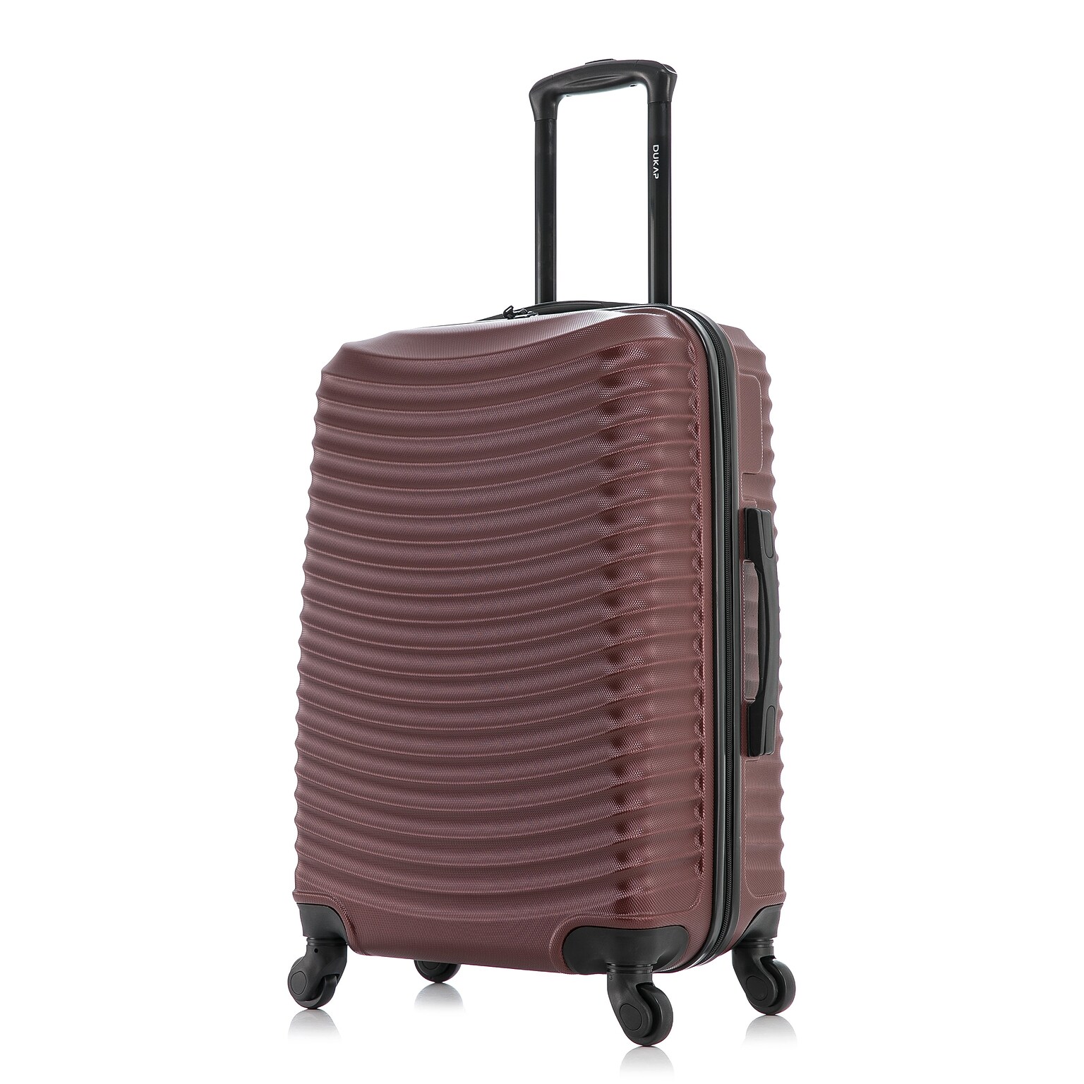 DUKAP Adly 25.39 Hardside Suitcase, 4-Wheeled Spinner, TSA Checkpoint Friendly, Wine (DKADL00M-WIN)