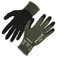 Ergodyne ProFlex 7042 Nitrile Coated Cut-Resistant Gloves, ANSI A4, Heat Resistant, Green, Medium, 1