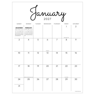 2027 TF Publishing Large Art 17 x 22 Monthly Desk or Wall Calendar, Multicolored (27-8214)