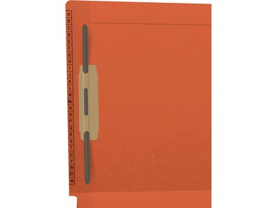 Medical Arts Press Reinforced Classification Folder, 1 3/8 Expansion, Letter Size, Orange, 50/Box (53061OE)