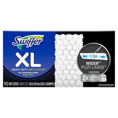 Swiffer Sweeper XL Heavy Duty Dry Sweeping Cloths, 10/Box (59675)