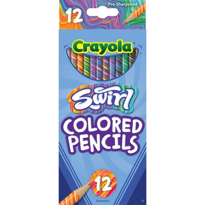 Crayola Swirl Colored Pencils, Assorted Colors, 12/Pack, 12 Packs/Bundle (BIN687510-12)