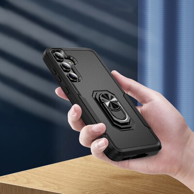 SaharaCase Raider Series Kickstand Case for Samsung Galaxy A35 5G, Scorpion Black (CP00581)