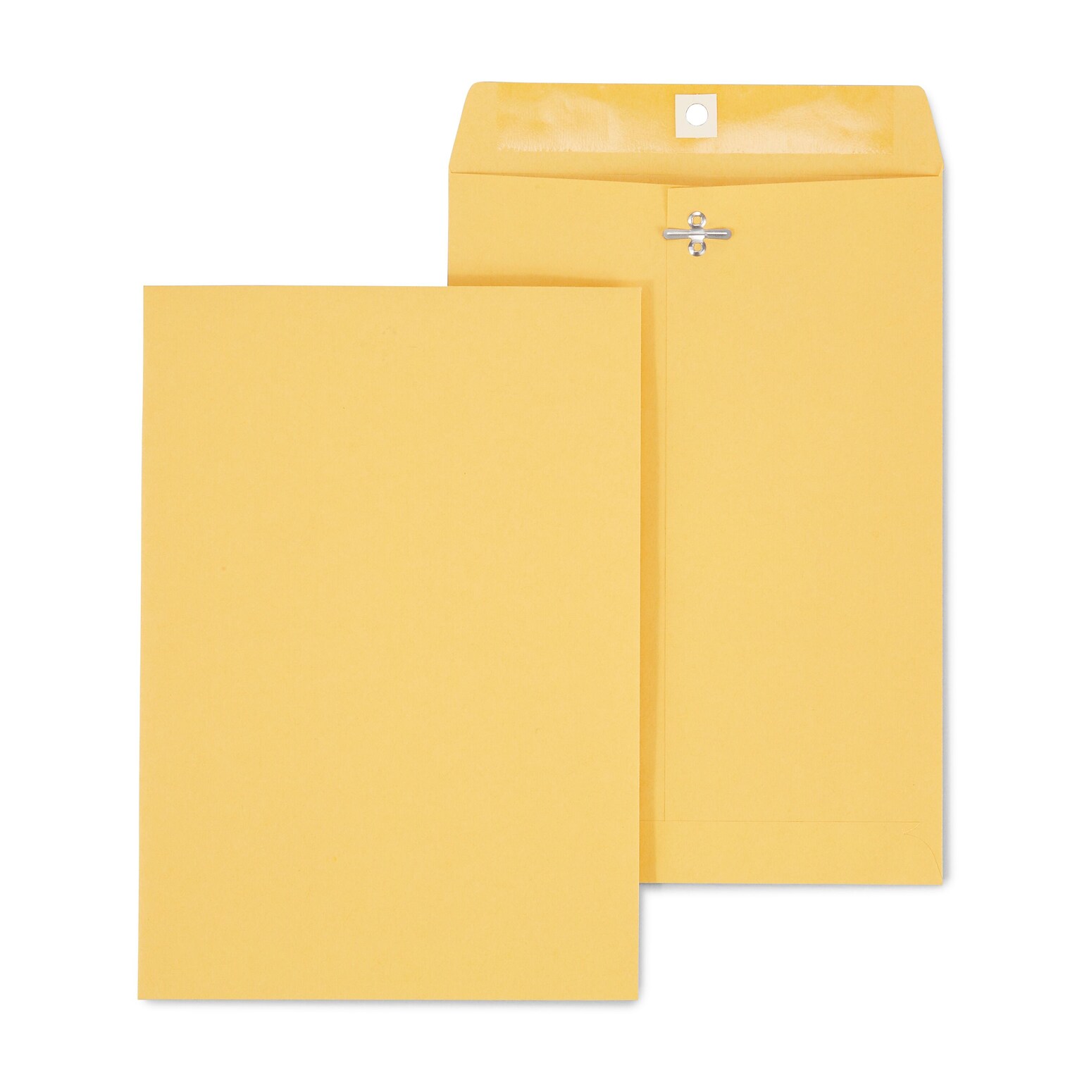 Staples Clasp & Moistenable Glue Kraft Catalog Envelopes, 7.5L x 10.5H, Brown, 100/Box (233577/19268)