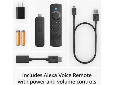 Fire TV Stick with Alexa Voice Remote, Streaming Media Player - Black