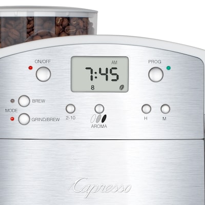 Capresso CoffeeTEAM GS 10-Cups Automatic Drip Coffee Maker, White (464.02)