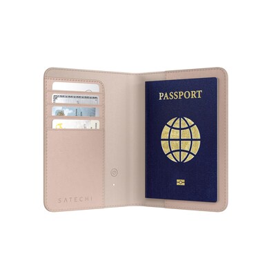 Satechi Vegan-Leather FindAll Passport Cover, Desert Rose (ST-VPCR)