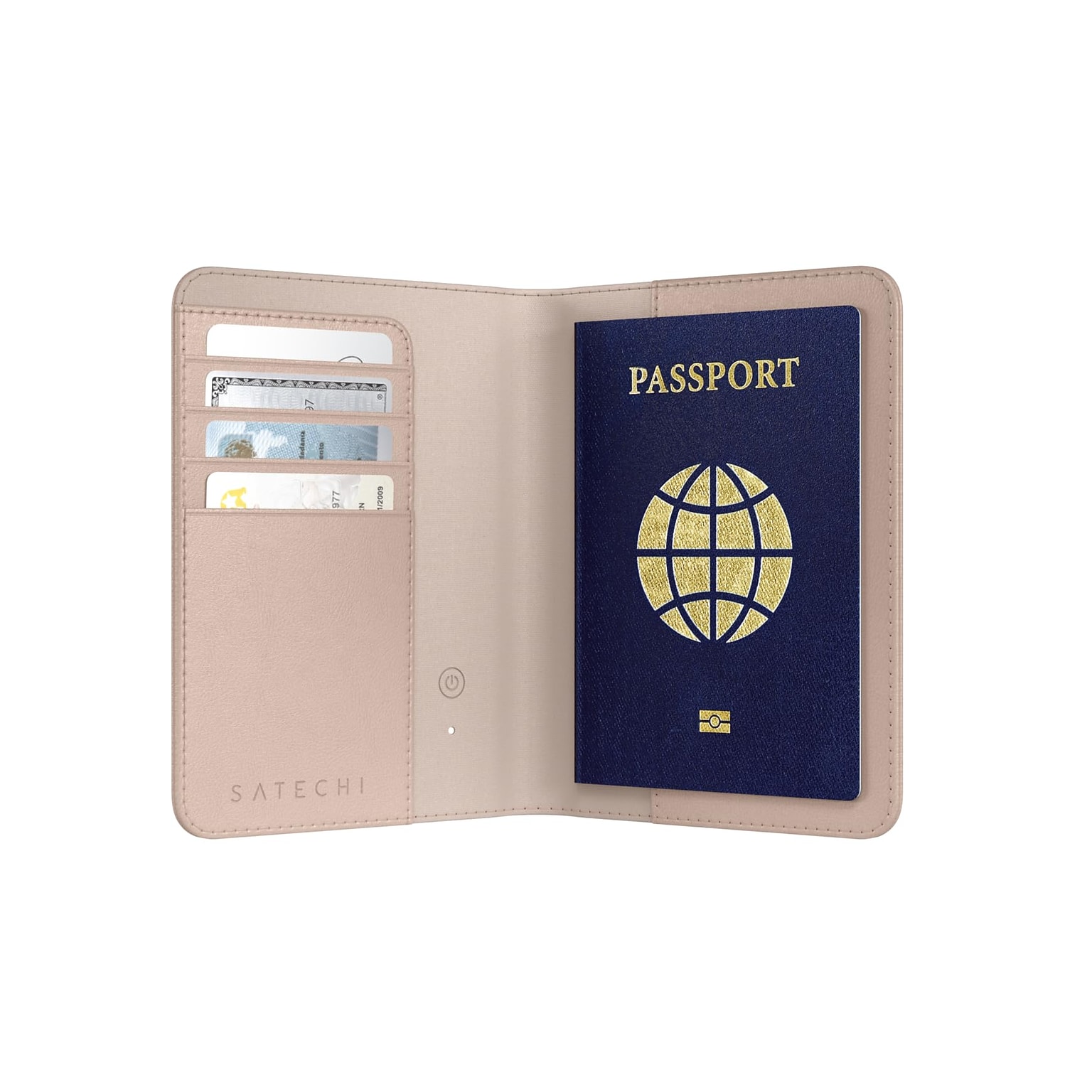 Satechi Vegan-Leather FindAll Passport Cover, Desert Rose (ST-VPCR)