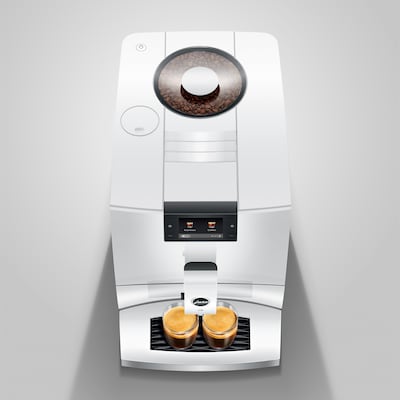 Jura C9 2-Cups Coffee & Espresso Machine Combination, Piano White (15738)