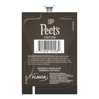 Peet's Coffee French Roast Coffee Flavia Freshpacks, Dark Roast, 76/Carton (LPC00263)