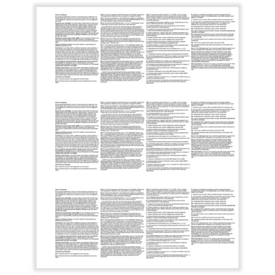ComplyRight 2024 W-2 Tax Form, 3-Part, 3-Up, 50/Pack (521150)