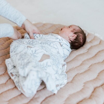 Baby Crane Ezra Quilted Playmat, Woodland Colors (BC-110PM)