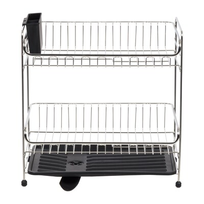 Iris Stainless Steel Dish Rack, Black (586692)