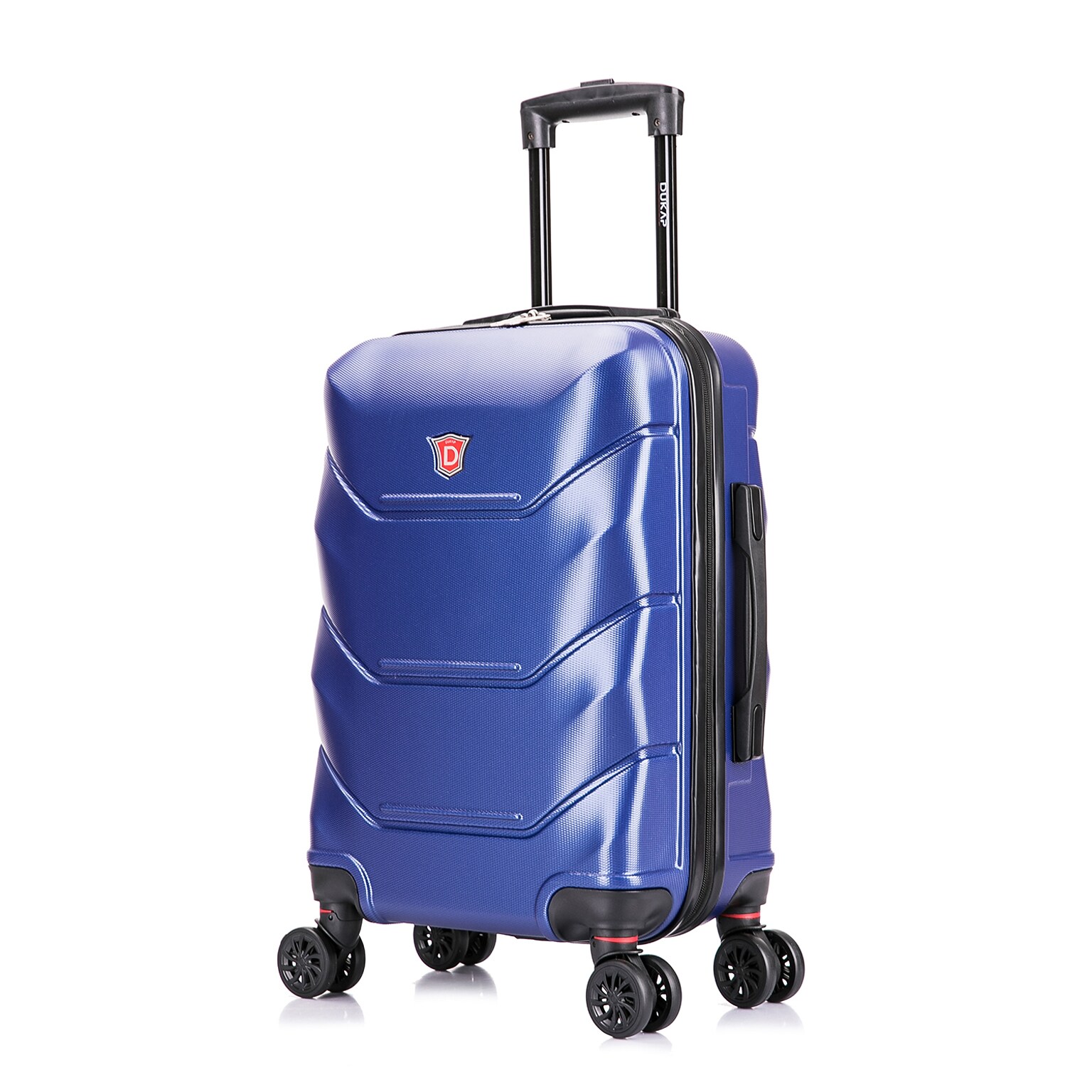DUKAP Zonix 20 Hardside Carry-On Suitcase, 4-Wheeled Spinner, TSA Checkpoint Friendly, Blue (DKZON00S-BLU)