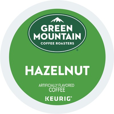 Green Mountain Hazelnut Coffee Keurig® K-Cup® Pods, Light Roast, 96/Carton (6792)