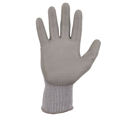 Ergodyne ProFlex 7024 PU Coated Cut-Resistant Gloves, ANSI A2, Gray, Medium, 1 Pair (10403)