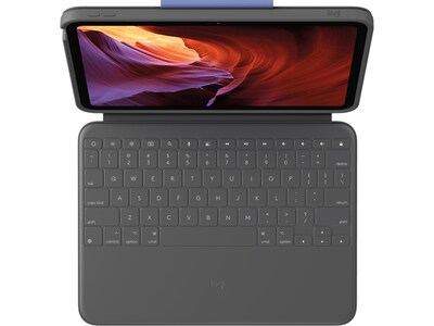 Logitech Rugged Folio 10.9 Keyboard Case for iPad 10th Gen, Graphite (920-011295)