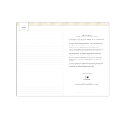 2026-2027 Blue Sky Day Designer 5" x 8" Academic Year Weekly & Monthly Planner, Faux Leather Cover, Black (158201)