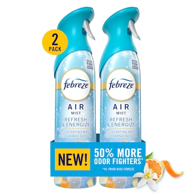 Febreze Air Mist Air Freshener Spray, Refresh & Energize Scent, 8.1 oz., 2/Pack (204099/1926)