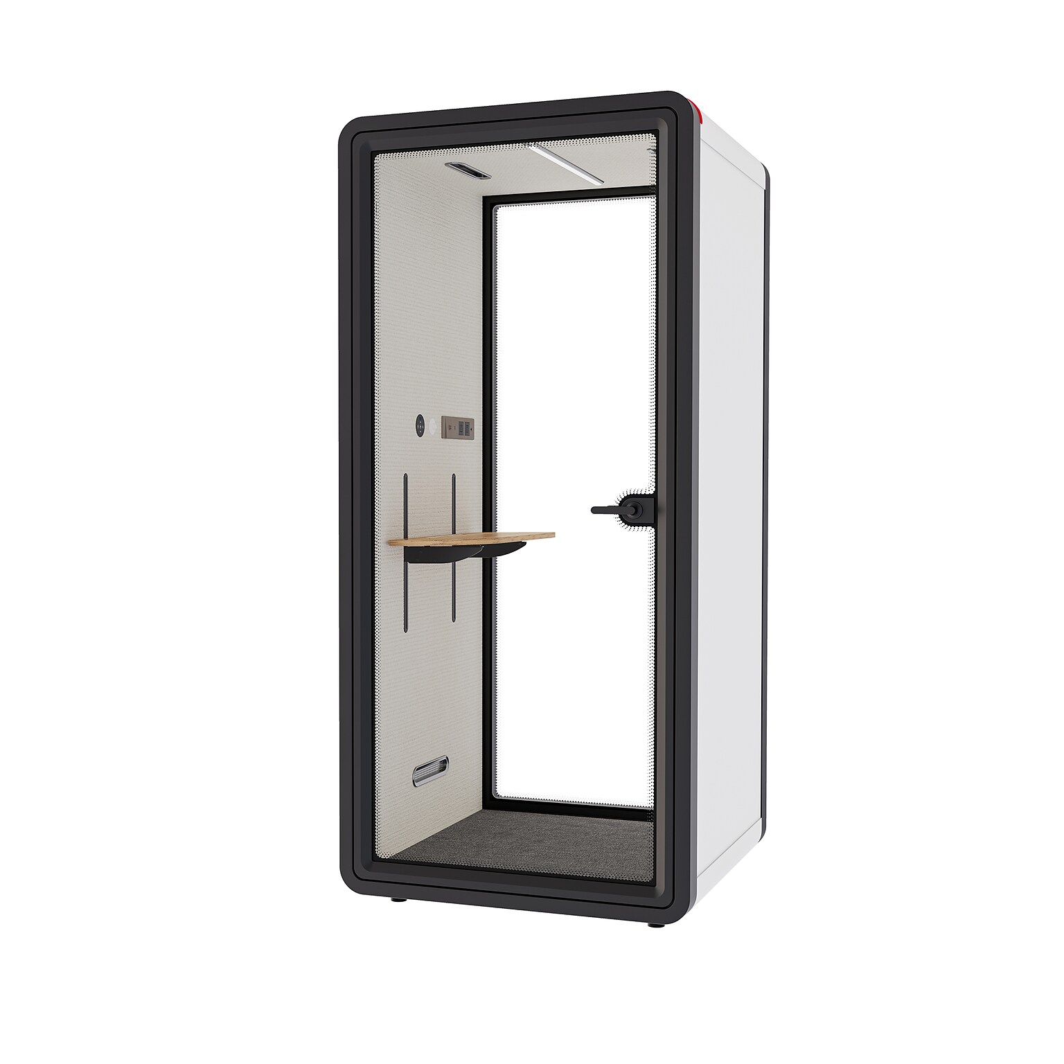 FlexiSpot NeoPod Modular Series 1-Person Privacy Booth with Switchable Privacy Glass, White (P1FC-3W-Pro)