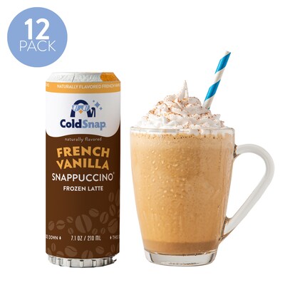 ColdSnap French Vanilla Snappuccino Frozen Latte Mix, Single Serve Pods, 12 Pods/Pack, COLDSNAP MACHINE REQUIRED (600041)