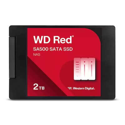WD Red SA500 2TB 2.5 SATA Internal Solid State Drive, 3D-NAND (WDS200T2R0A-68CKB0)