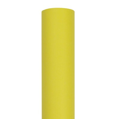 JAM Paper Short Mini Roll Wrapping Paper, 26.3 sq. ft., Yellow, 2/Pack(277013540263a)