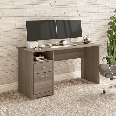 Bush Furniture Cabot 60W Computer Desk with Drawers, Ash Gray (WC31260)