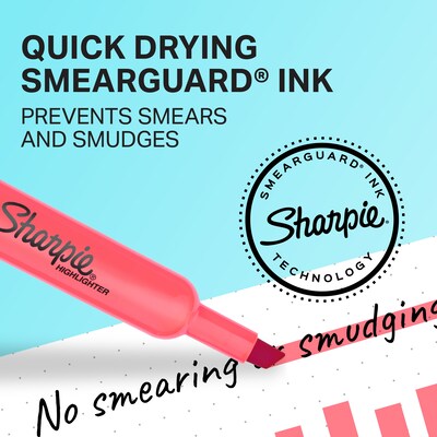 Sharpie Tank Highlighter, Chisel Tip, Assorted, Dozen (25145)