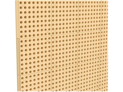 Flash Furniture Bright Beginnings Multipurpose Modular STEAM Wall Peg System Panel, Brown (MK-ME10964-GG)