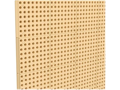 Flash Furniture Bright Beginnings Multipurpose Modular STEAM Wall Peg System Panel, Brown (MK-ME10964-GG)