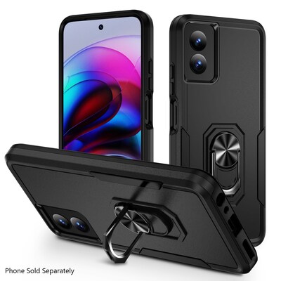 SaharaCase Raider Series Rugged Case for Motorola G Power 5G (2024), Shock Absorbing, Scorpion Black (CP00563)