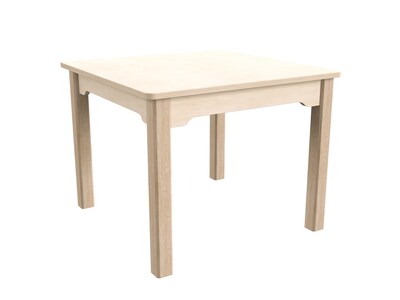 Flash Furniture Bright Beginnings Hercules Square Table, 23.5" x 23.5", Beech (MK-ME088008-GG)