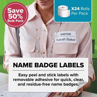 DYMO LabelWriter Large Shipping Labels, 57mm x 104mm, White, 250 Labels/Roll, 24 Rolls/Box (2229752)
