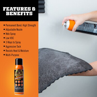 Gorilla Contact Adhesive Ultimate Spray, 12.2 oz. (109852)